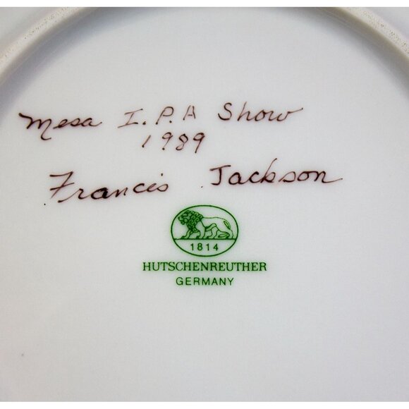 Hutschenreuther Lot of 2 Mini Plates SW Pottery Design Mesa IPA Show 1989 3.75" - Picture 3 of 8